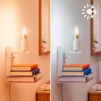 Bec inteligent LED cu filament Philips Candle Filament WIZ 929003017621 E14 / 4.9 W / 6500 K / / Yellow photo 4