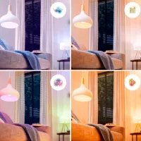 Bec inteligent LED Philips RGB WIZ 929003499821 E27 / 4.9 W / 2200 K / / RGB photo 6