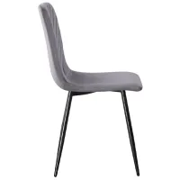 Scaun de bucătărie Yasen DC5012S Stofă/ Gray Black photo 3