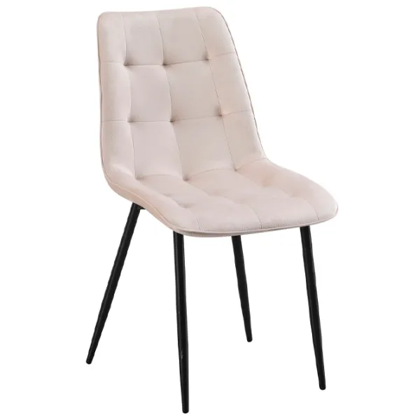 Scaun de bucătărie Yasen DC6005 Stofă/ Beige Black photo 1 Scaun de bucătărie Yasen DC6005 Stofă/ Beige Black photo 1