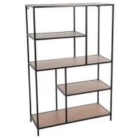 Стеллаж H&S 48339  116 x 76 x 30см cm / МДФ / Black