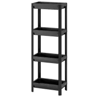 Etajeră Ikea Vesken 101 x 36 x 23 cm / Plastic / Black