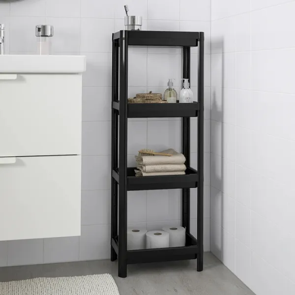 Стеллаж Ikea Vesken 101 x 36 x 23см cm / Пластик / Black photo 2