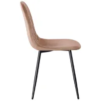 Scaun de bucătărie Yasen DC5010 Stofă/ Brown Black photo 3