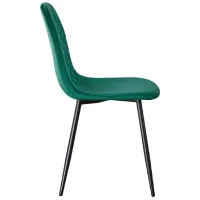 Scaun de bucătărie Yasen DC5010 Stofă/ Dark Green Black photo 3