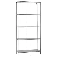 Стеллаж H&S 48334 170 x 78 x 30см cm / МДФ / Black