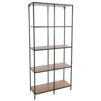 Стеллаж H&S 48335 170 x 78 x 30см cm / МДФ / Black