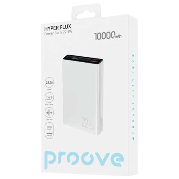 Power Bank Proove Hyper Flux 10000 мАч/ Белый photo 3 Power Bank Proove Hyper Flux 10000 мАч/ Белый photo 3