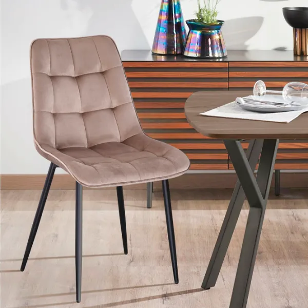 Scaun de bucătărie Yasen DC6005 Stofă/ Dark Brown Black photo 5 Scaun de bucătărie Yasen DC6005 Stofă/ Dark Brown Black photo 5