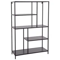 Стеллаж H&S 48338 116 x 76 x 30см cm / МДФ / Black