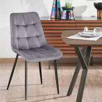 Scaun de bucătărie Yasen DC6005 Stofă/ Gray Black photo 6