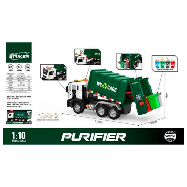 Грузовик Wenyi Purifier WY1111A  / / Серый Зеленый photo 6