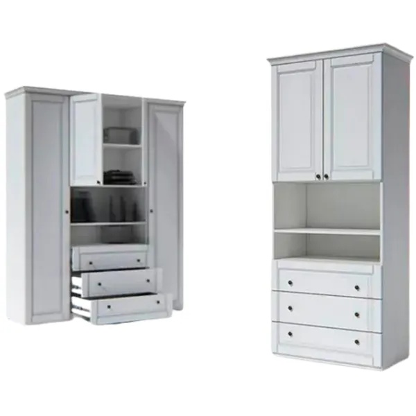 Шкаф Indart Modul 14 90 x 55см x 225 / ДСП / White photo 2