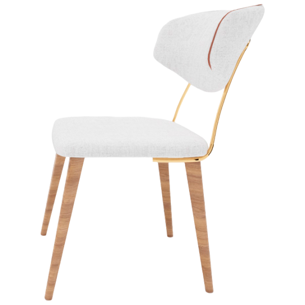 Кухонный стул Dogtas Brita Велюр/ Белый Wood photo 2 Кухонный стул Dogtas Brita Велюр/ Белый Wood photo 2