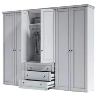 Шкаф Indart Modul 12 90 x 55см x 225 / ДСП / White photo 2