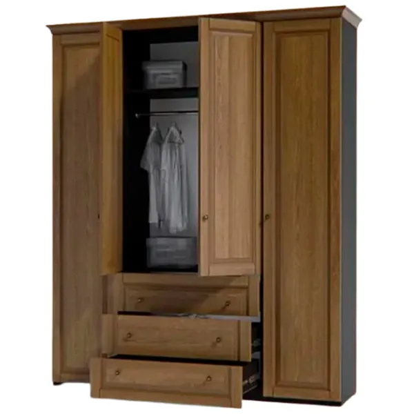 Шкаф Indart Modul 11 90 x 55см x 225 / ЛДСП / Brown photo 2 Шкаф Indart Modul 11 90 x 55см x 225 / ЛДСП / Brown photo 2