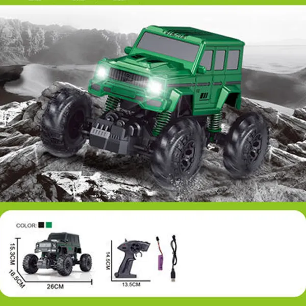 Mașină Big Weels 21955 8600024021955   / 2.4 GHz / Black Green photo 2