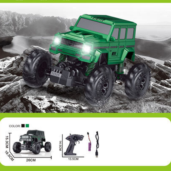 Mașină Big Weels 21955 8600024021955   / 2.4 GHz / Black Green photo 2