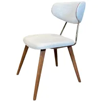 Scaun de bucătărie Dogtas Brita Velur/ White Wood