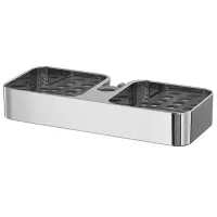 Полка для ванной Ikea Brogrund Пластик / Серебряный