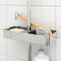 Raft pentru baie Ikea Brogrund Plastic / Silver photo 2