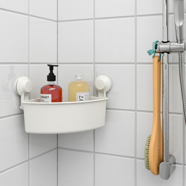 Raft pentru baie Ikea Tisken Plastic / White photo 3