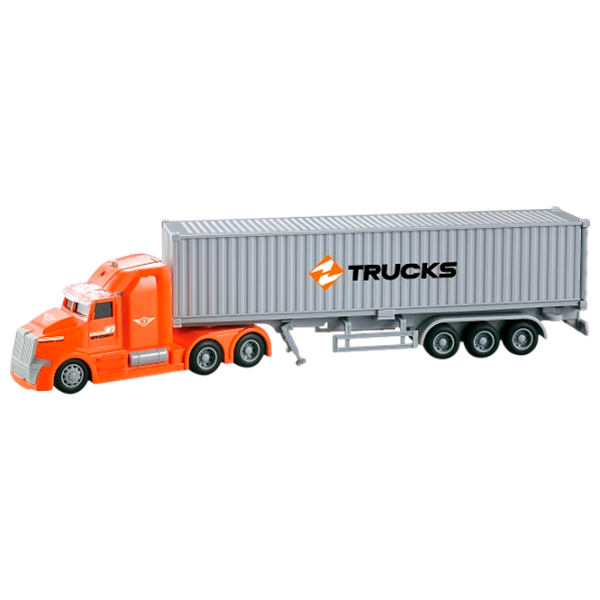 Грузовик Wenyi Container Truck WY785B  / / Серый Оранжевый photo 1