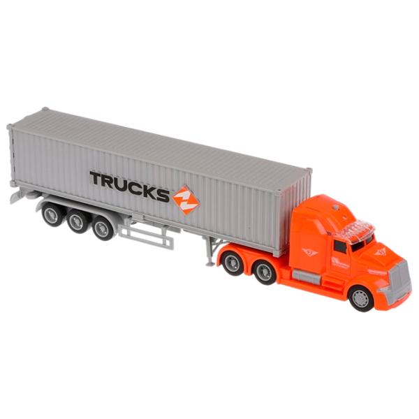 Грузовик Wenyi Container Truck WY785B  / / Серый Оранжевый photo 4