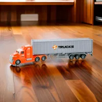Camion Wenyi Container Truck WY785B / / Gray Orange photo 5