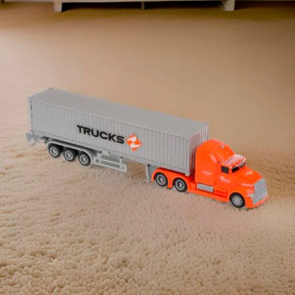 Грузовик Wenyi Container Truck WY785B  / / Серый Оранжевый photo 6
