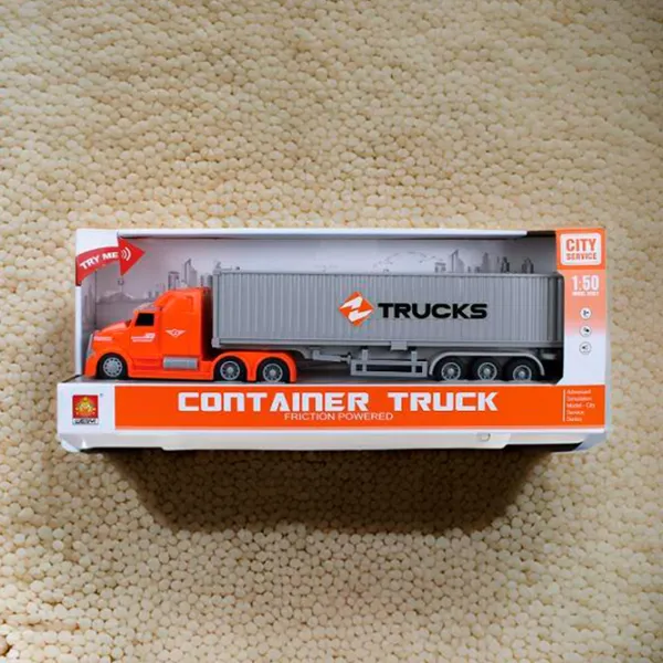 Грузовик Wenyi Container Truck WY785B  / / Серый Оранжевый photo 7