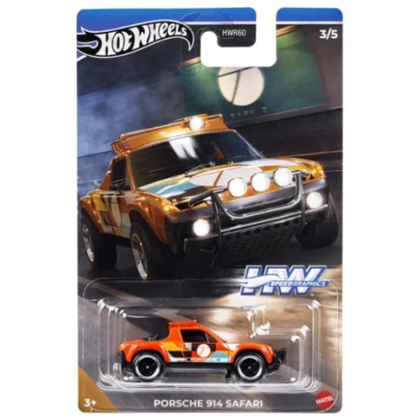 Set de mașini Hot Wheels Speed Graphics HWR60   / / Black Multicolor photo 3