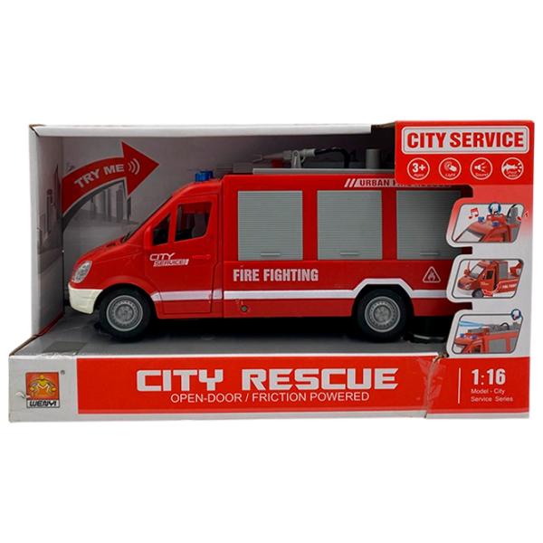 Машинка Wenyi City Rescue WY595A  / / Серый Красный photo 2 Машинка Wenyi City Rescue WY595A  / / Серый Красный photo 2