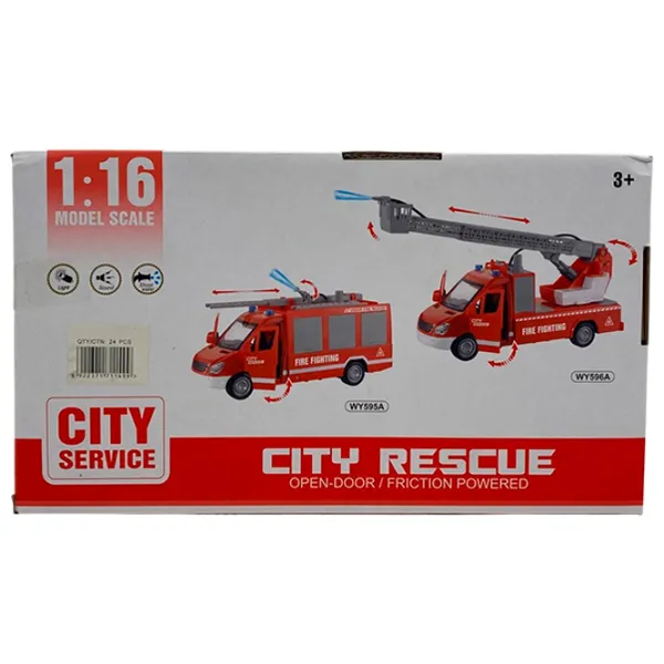 Машинка Wenyi City Rescue WY595A  / / Серый Красный photo 5 Машинка Wenyi City Rescue WY595A  / / Серый Красный photo 5