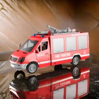 Mașină Wenyi City Rescue WY595A / / Gray Red photo 7