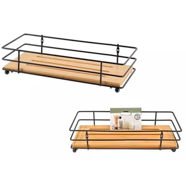 Raft pentru baie Tendance 52140 Oțel inoxidabil / Brown photo 1