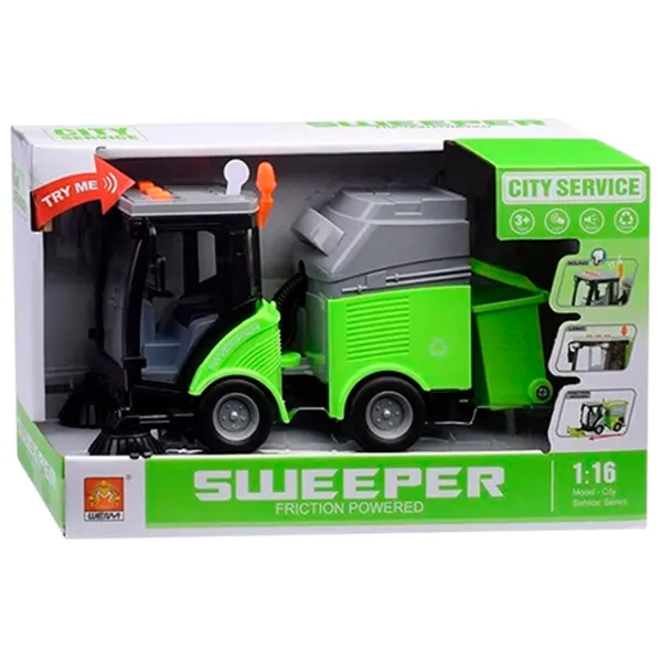 Грузовик Wenyi Sweeper WY680B  / / Зелёный Серый photo 4