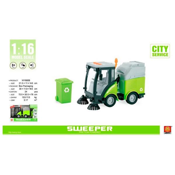 Грузовик Wenyi Sweeper WY680B  / / Зелёный Серый photo 6
