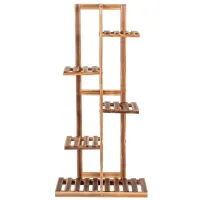 Цветочная полка Costway HZ10008  Коричневый / Дерево