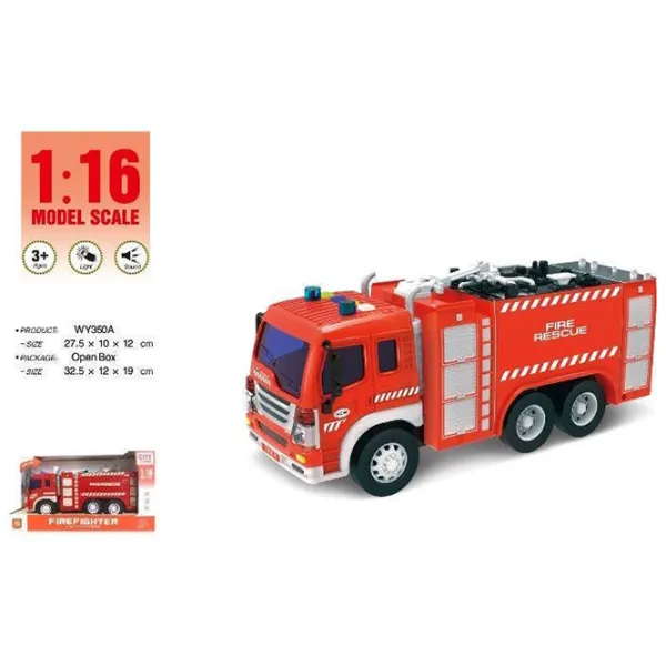 Грузовик Wenyi Firefighter WY350A  / / Серый Красный photo 6