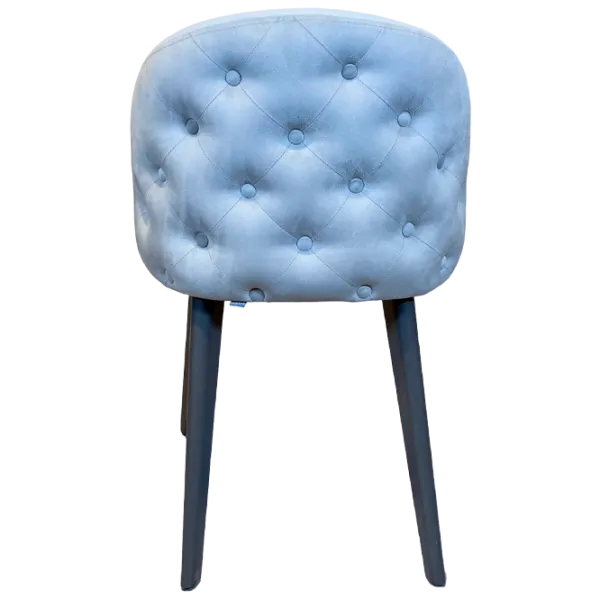 Кухонный стул Dogtas Arora Велюр/ Светло-серый Черный photo 3