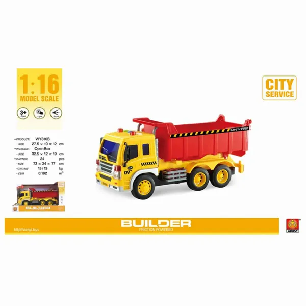 Машинка Wenyi Builder WY310B  / / Серый Желтый photo 6