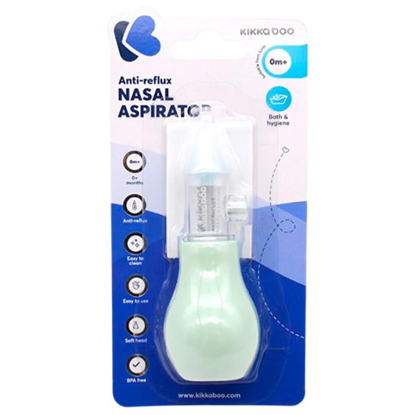 Назальный аспиратор Kikka Boo Anti-reflux  / Мятный photo 2 Назальный аспиратор Kikka Boo Anti-reflux  / Мятный photo 2