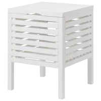 Корзина для белья Ikea Muskan  / Массив / Белый 