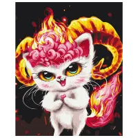 Pictură pe numere BrushMe Motan Berbec BS53998 50 x 40 cm / Verticală