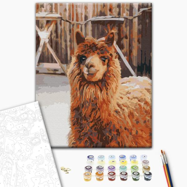 Картина по номерам BrushMe Лама на ферме BS52266 50 x 40 см / Вертикальная photo 2 Картина по номерам BrushMe Лама на ферме BS52266 50 x 40 см / Вертикальная photo 2