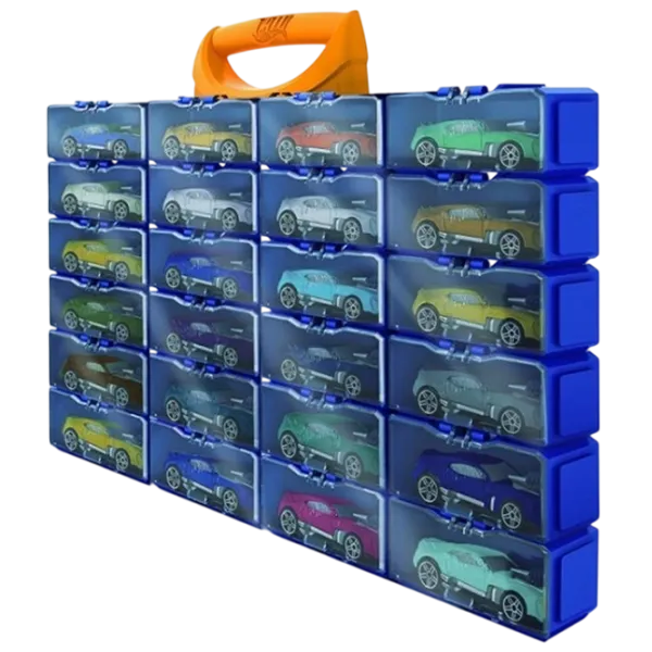 Container pentru mașini Hot Wheels HWCC8C 4893825027309   / / Orange Blue photo 1