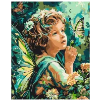 Pictură pe numere BrushMe Șoapta aripilor BS53986 50 x 40 cm / Verticală