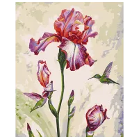 Pictură pe numere BrushMe Întâlnire matinală BS53924 50 x 40 cm / Verticală