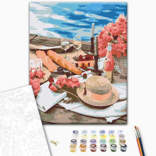 Pictură pe numere BrushMe Picnic lângă mare BS51331 50 x 40 cm / Verticală photo 3 Pictură pe numere BrushMe Picnic lângă mare BS51331 50 x 40 cm / Verticală photo 3